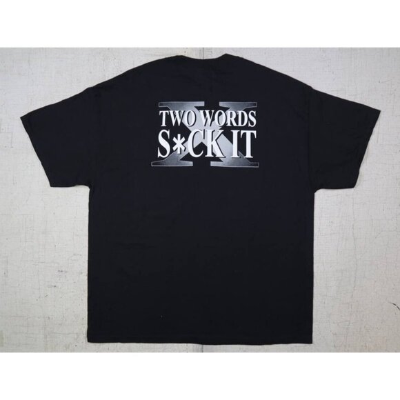 Vintage WWE D-Generation X T Shirt Two Words Suck It Wrestling Graphic Tee 2XL - Picture 2 of 7